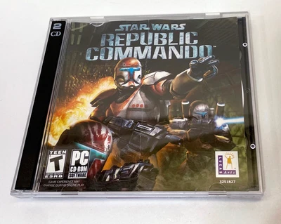Star Wars Republic Commando (PC CD-Rom x 2, 2005) Complete- Manual, Case & Codes - Image 1 of 4