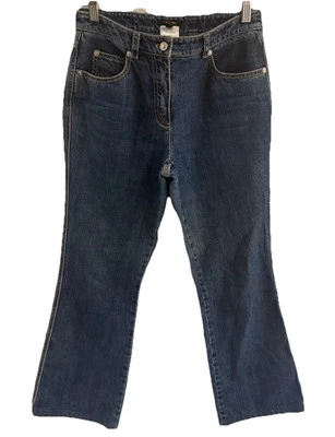 Escada Womens Jeans Size 34 Designer Flare Bootcut Medium Wash Mid Rise Denim - Image 1 of 4