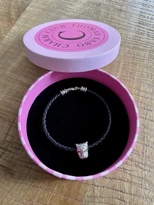 Thomas Sabo Charm Club Armband 19,5 cm Schwarz Silber Tiger NEU - Bild 1 von 4