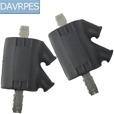 2 bobinas de encendido 5,0 ohmios ángulo doble salida negras para Honda CB500/550 DC8-1 Foto 1 de 4