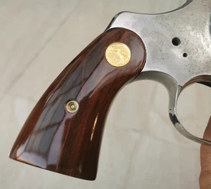 CUSTOM COLT PYTHON, OFFICIAL POLICE GRIPS I, E FRAME ANACONDA 2021 # 1 GOLD MED - Picture 1 of 24