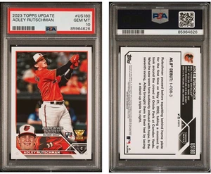 2023 TOPPS UPDATE US180 ADLEY RUTSCHMAN RC PSA 10 ORIOLES - Picture 1 of 1