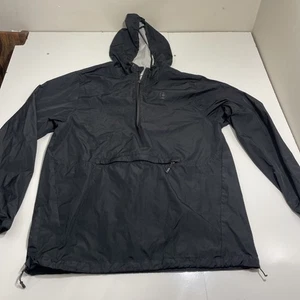 Cinch Herren schwarz Logo 1/2 Reißverschluss Freizeit Active Wear leichte Jacke Größe Small - Bild 1 von 12