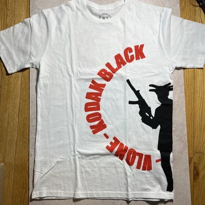 Camiseta Vlone Kodak negra para hombre blanca y roja. Grande Foto 1 de 4