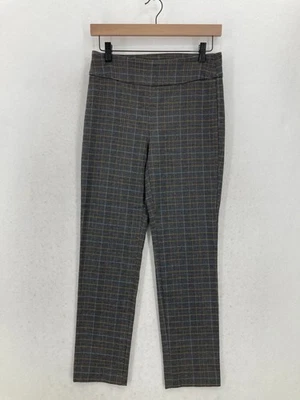 Pantalones ajustados Tribal Fia para mujer 4 grises a cuadros elásticos fijación de puntada Foto 1 de 4