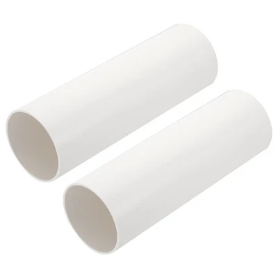 4" Round Ventilation Duct, 12" Long Pipe Heating Cooling Ventilation, 2 Pcs - Image 1 of 4