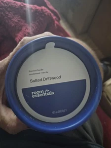  4 Pack Room Essentials™ 2-Wick Ceramic Jar Candle Salted Driftwood 13.5oz Blue - Picture 1 of 4