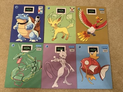 Lot of 6 Pokemon PSA Magazine - Blastoise Leafeon Ho-Oh Rayquaza Mewtwo Magikarp - Image 1 of 2