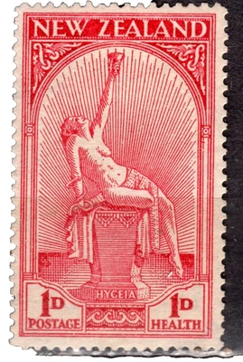 NEW ZEALAND #B5 1932 Hygeia Goddess of Health MH - Image 1 of 2