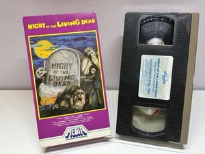 Night of the Living Dead 1982 Media White Stripe 1982 VHS Horror Zombies Gore - Picture 1 of 11