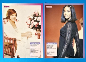 LINDA EVANGELISTA Naomi Supermodel - 2 Page Magazine Article Clippings - Picture 1 of 2
