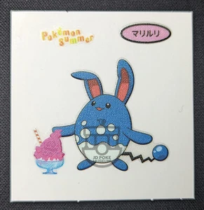 Pokemon Summer Japanese Daiichi Pan Chara Deco Sticker - Azumarill - NM - Picture 1 of 2