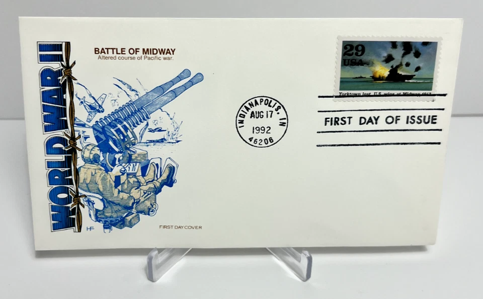 US FDC 1992 World War II Battle Of Midway Altered Course Of Pacific War  - Image 1 of 2