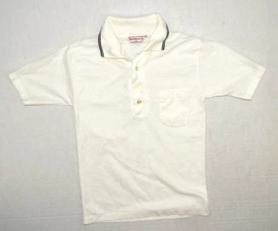 Camisa Penguin De Colección Munsingwear Talla S 60s 70s Blanca Bolsillo Redondo Polo Hecha en EE. UU. Foto 1 de 4