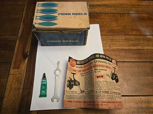 CARRETE DE PESCA PENN Delmar 285M de colección SOLO CAJA ORIGINAL - Plus Catálogo de llaves lubricantes - Imagen 1 de 8