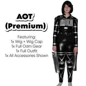 (Female Size) Eren / Levi / Mikasa PREMIUM Attack on Titan Cosplay (Sizes S,M,L) - Picture 1 of 9
