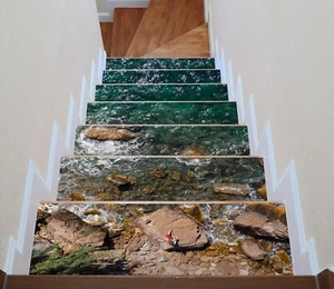 3D Kühles Meer H098 Stair Risers Dekoration Fototapete Vinyl Aufkleber Tapete E - Picture 1 of 6