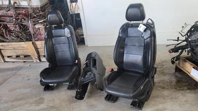 2015-2022 Mustang Convertible Front Black Leather Power Seats w/console - Image 1 of 4