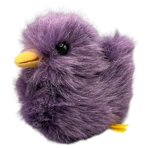 Steiff Entenküken 073793 Plüsch Stofftier 14cm Lila 1994 Knopf Fahne Vintage Top - Bild 1 von 8