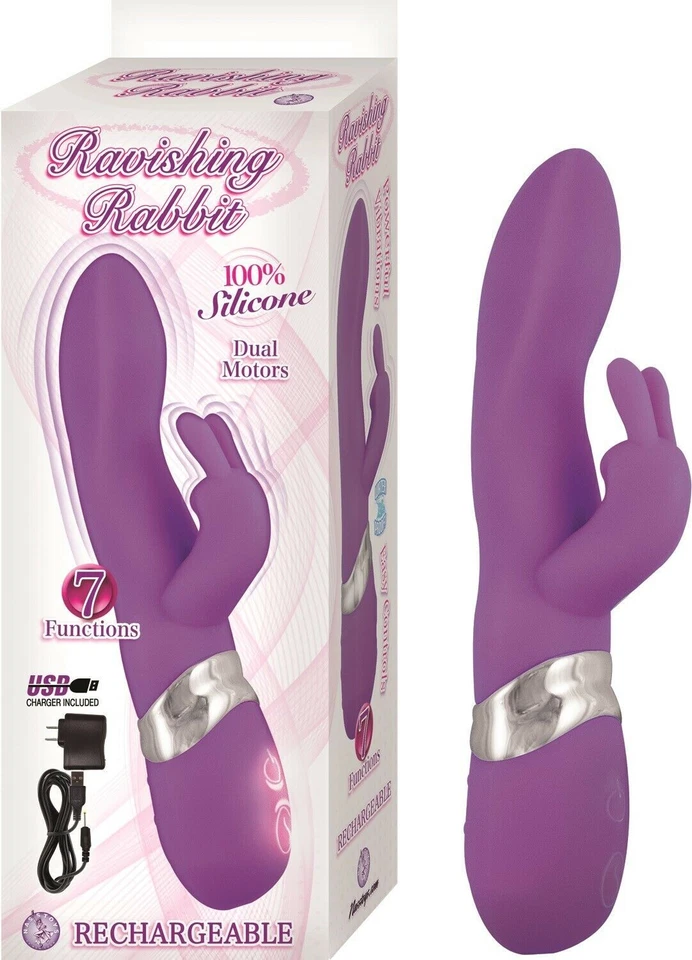 Encantador conejo ambiente de silicona impermeable 8,25 pulgadas Foto 1 de 1