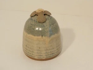Studio Art Pottery Oil Burner Lamp w/ Seashell Wick Holder Artist Signed CAP - Picture 1 of 10