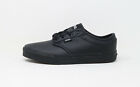 VANS Children Little Girls Boys Shoes Atwood Faux Leather Black Black Sneakers