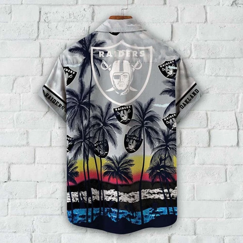 Las Vegas Raiders Hawaiian Shirt Tropical Pattern New Trends Gift For Best Fan Cover