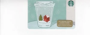 Starbucks Card 2017 "Snow Globe Cup" PIN COVER INTACT. Sharp shape Christmas - Picture 1 of 1