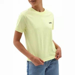 Vans Womens Junior V Boxy T-Shirt in Sunny Lime Size L - Picture 1 of 2