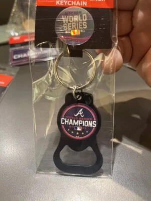 Atlanta Braves 2021 World Series Champions. Keyring/ Bottle Opener. Heavy MLB - Image 1 of 2
