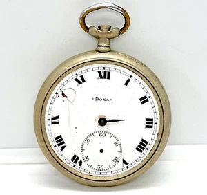 Doxa Vintage Swiss Pocket Watch Liege 1905 Military Mechanical Original Rare Old - Picture 1 of 24