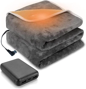 Cordless Heated Blanket 40X30 Inch, Portable USB Electric Heated Battery Operate - Picture 1 of 9