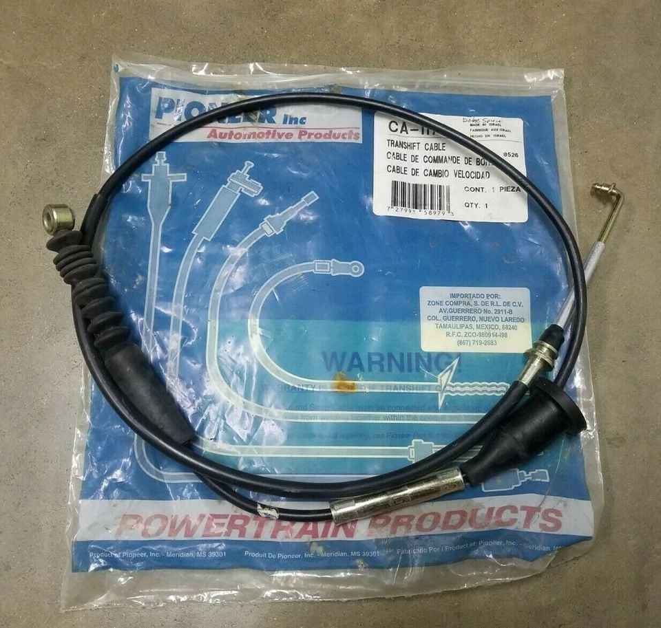 Nuevo cable de palanca de cambios Pioneer Auto Transhift 1995 Dodge Spirit CA-1179 U12 Foto 1 de 1