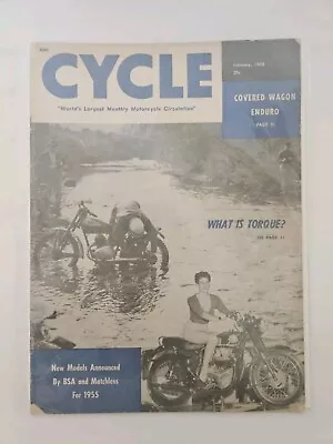 Cycle Motorcycle Circulation Magazine February 1955 - Image 1 of 4