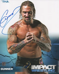 JAXSON 'GUNNER' RYKER Signed 10x8 Photo WWE WRESTLING RAW Smackdown COA - Picture 1 of 1