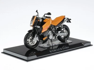 KTM LC8 Duke Superbike Motorrad Modell in vitrina 4110108 Atlas 1:24 - Immagine 1 di 4