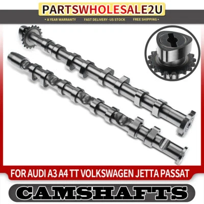 Árbol de levas de entrada y salida para Audi A3 A4 Quattro TT Volkswagen Jetta Passat Foto 1 de 4