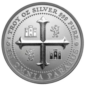 Ronda de plata de 1 oz - OMNIA por Scottsdale Mint .999 ronda de lingotes de plata BU #A381 - Imagen 1 de 4