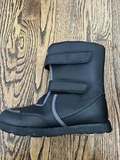 Boots Youth Size 6 Black Silver Snow Winter Duck Boots Insulated Boy Girl