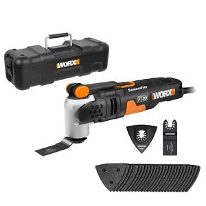 WORX WX680 F30 350W Sonicrafter Multi-Tool Oscillating Tool with 29 Accessories