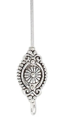 4 pasadores de cabeza de lujo enchapados en plata envejecida de 3-3,5 pulgadas de largo de 17x10 mm * Foto 1 de 3