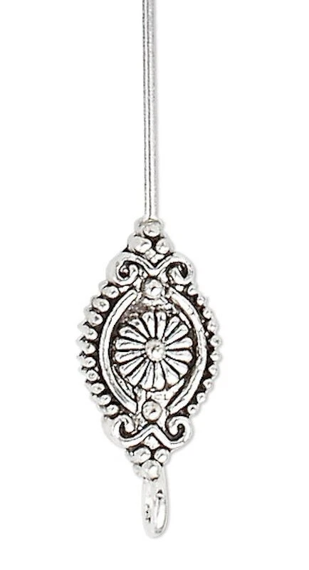 4 антикварных посеребренных булавки длиной 3-3,5 дюйма 17x10 мм * - Изображение 1 из 3