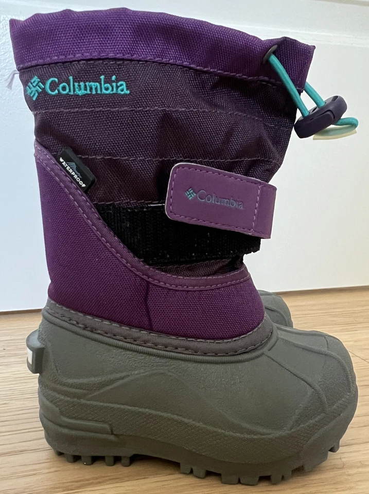 Columbia Girls Toddler Snow Boots Size 6 Purple, Gray and Teal - Image 1 of 4