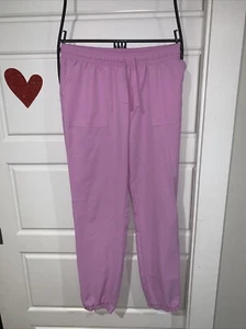 Girls Athletic Works Loose Pants Polyester Joggers Size XXL (18) Lilac Pink - Picture 1 of 8