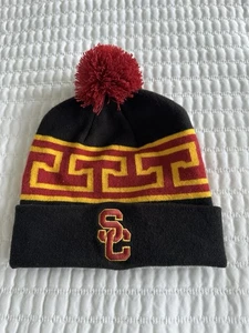 NEW California USC Trojans Nike Gray Knit Pom Winter Cap Beanie - Picture 1 of 6