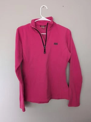 Helly Hanson Women's Pink Fleece Quarter Zip Size Medium - Image 1 of 4