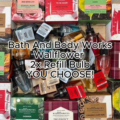 Bath And Body Works Wallflowers Fragrance Refill Bulb YOU Choose Lot of 2 - Image 1 of 2