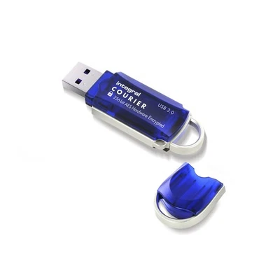 Integral 8GB Courier-197 256-Bit Hardware Encrypted 3.0 USB Secure Flash Memory  - Image 1 of 4