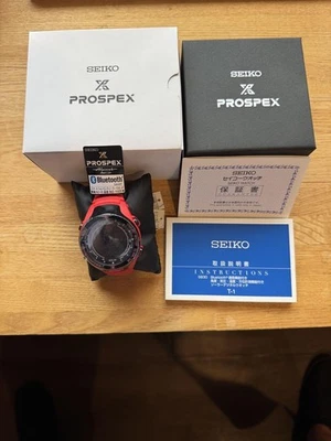 SEIKO PROSPEX Alpinist Limited Edition SBEL007 Red Black Digital Bluetooth mint - Image 1 of 4