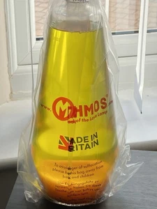 Brand New Boxed Mathmos Astro Lava Lamp Bottle Orange Wax In Yellow Liquid. - Picture 1 of 3